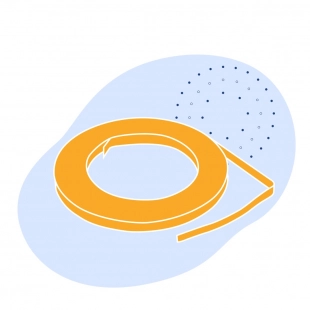 Лента с полимерным покрытием 1.95 мм ПУ ГОСТ 34180-2017