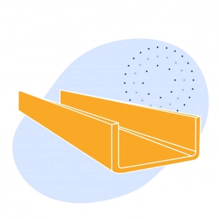 Швеллер стальной гнутый равнополочный 120х80х5 мм Ст3сп ГОСТ 8278-83