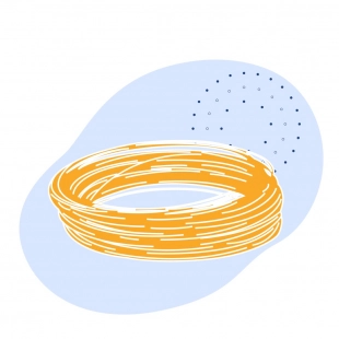Канат одинарной свивки ЛК-О 0.65 мм ГОСТ 3062-80