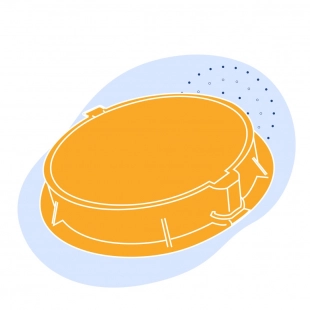 Люк сверхтяжелый 785x610x160 мм 237 кг