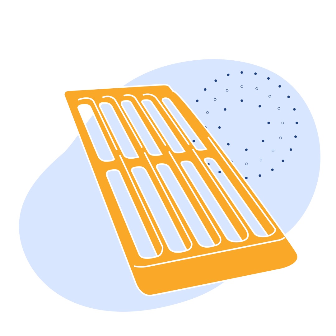 Чугунный колосник 950x250 мм СЧ18