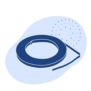 Лента с полимерным покрытием 1.95 мм ПУ ГОСТ 34180-2017